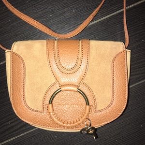 See By Chloe Mini Hana Suede/Leather Crossbody Bag